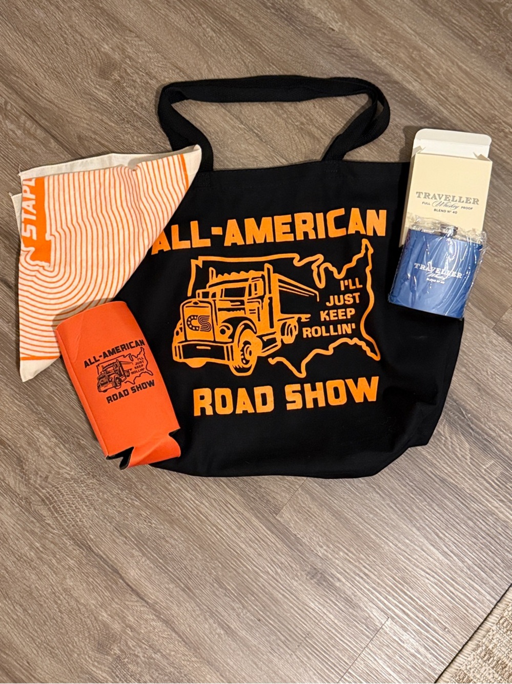 Chris Stapleton VIP Swag- Tote, Flask, Tall Koozie, Bandana